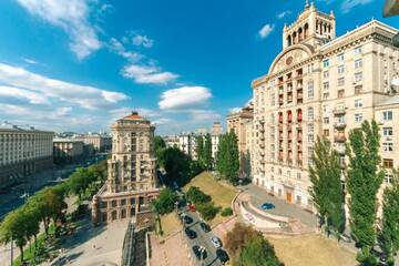 Фото номера Апартаменты с 2 спальнями с видом на город Апартаменты Apartments Rentals Ukraine on Kreshchatik г. Киев 39