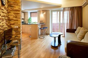 Фото номера Апартаменты с 1 спальней и балконом Апартаменты Home Hotel Apartments in Pecherskiy Area г. Киев 16