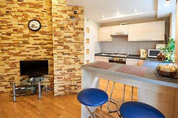 Фото номера Апартаменты с 1 спальней и балконом Апартаменты Home Hotel Apartments in Pecherskiy Area г. Киев 14