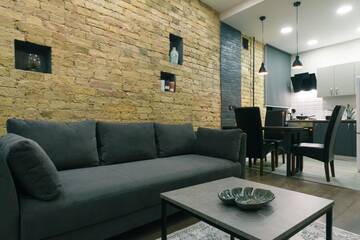 Фото номера Улучшенные апартаменты с 1 спальней Апартаменты Baseina Apartments г. Киев 22