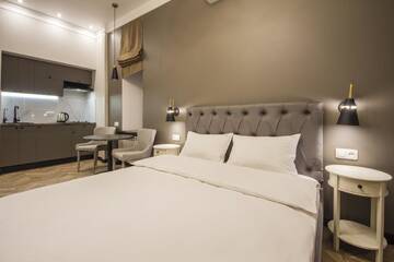 Фото номера Апартаменты Делюкс с балконом - ул. Антоновича, 24 Апартаменты DayFlat Apartments г. Киев 3