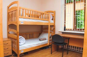 Фото номера Кровать в общем 6-местном номере для мужчин и женщин Хостелы Globus Hostel г. Киев 2