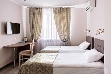 Фото номера Стандартный двухместный номер с 2 отдельными кроватями Отель Time Hotel г. Киев 2
