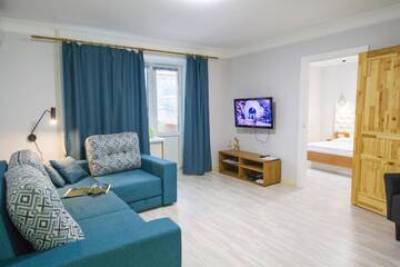 Фото номера Апартаменты с 2 спальнями - ул. Шелковичная, 46/48 Апартаменты Arena Apartments Baseina Area г. Киев 3