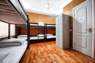 Фото номера Кровать в общем 8-местном номере для мужчин и женщин Хостелы Pallet Hostel г. Киев 5