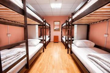 Фото номера Кровать в общем 8-местном номере для мужчин и женщин Хостелы Pallet Hostel г. Киев 8