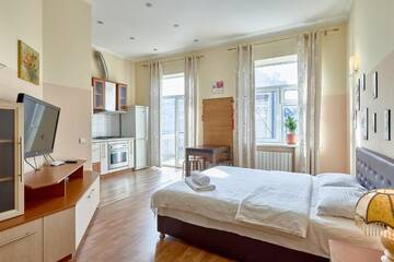 Фото номера Апартаменты-студио Апартаменты Studio with amazing view to Independence Square г. Киев 29