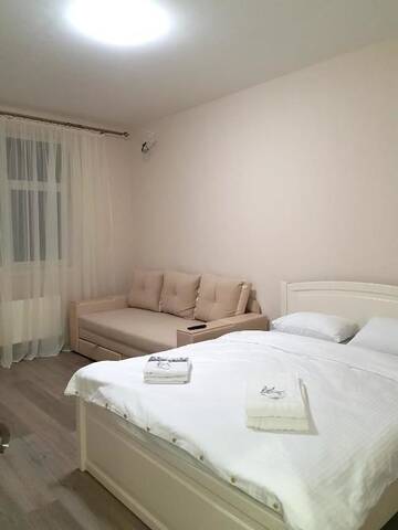 Фото номера Апартаменты с балконом - ул. Барбюса, 51/1a Апартаменты Inn Home Apartments - Ocean Plaza area г. Киев 6