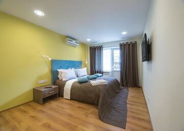 Фото номера Апартаменты с 1 комнатой, кухней и балконом Апарт-отели Partner Guest House г. Киев 5