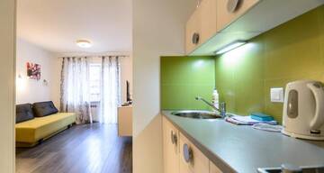 Фото номера Уютные апартаменты с 1 спальней и балконом Апарт-отели Partner Guest House г. Киев 9