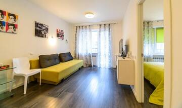 Фото номера Уютные апартаменты с 1 спальней и балконом Апарт-отели Partner Guest House г. Киев 6