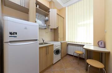 Фото номера Апартаменты с 1 спальней, Saksaganskogo 15 Апартаменты LuxCenterApartment г. Киев 7