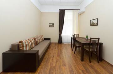 Фото номера Апартаменты с 1 спальней, Saksaganskogo 15 Апартаменты LuxCenterApartment г. Киев 5