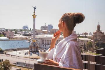 Фото номера Одноместный номер бизнес-класса Отель Гостиница Крещатик г. Киев 11