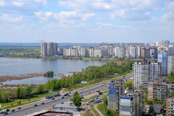 Фото номера Апартаменты с видом на озеро Апартаменты SKY Apartment Virmenska г. Киев 2