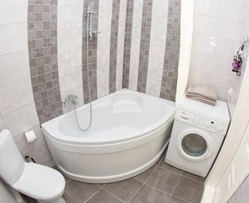 Фото номера Апартаменты с 2 спальнями Апартаменты Dnipro view Slavutich apartment г. Киев 22