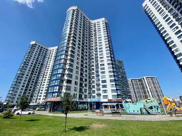 Фото номера Апартаменты с 2 спальнями Апартаменты Dnipro view Slavutich apartment г. Киев 65