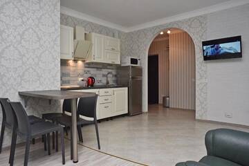 Фото номера Апартаменты с 2 спальнями Апартаменты Dnipro view Slavutich apartment г. Киев 35