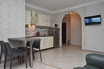Фото номера Апартаменты с 2 спальнями Апартаменты Dnipro view Slavutich apartment г. Киев 32