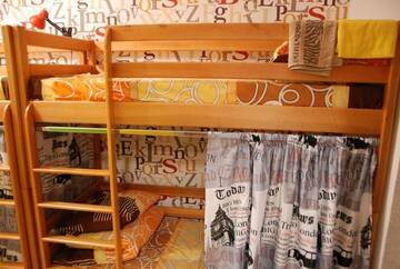 Фото номера Кровать в общем 6-местном номере Хостелы Green Apple Hostel г. Киев 11