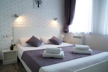 Фото номера Стандартный двухместный номер с 1 кроватью Мини-отель SkyHome Goloseevsky г. Киев 16