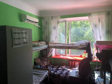 Фото номера Спальное место на двухъярусной кровати в общем номере для мужчин и женщин Хостелы Хостел Hikkaduwa Hostel г. Киев 8