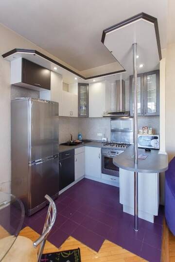 Фото номера Апартаменты с балконом на ул. Красноармейская Апартаменты Central Area Apartments г. Киев 12