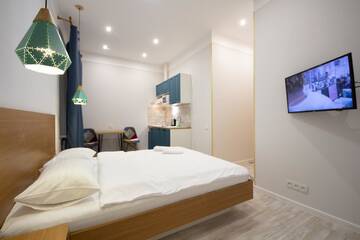 Фото номера Апартаменты - ул. Большая Васильковская, 42 Апартаменты DayFlat Apartments Olimpiyska Area г. Киев 4