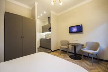 Фото номера Апартаменты-студио — ул. Малая Житомирская, 18 Апартаменты DayFlat Apartments Maidan Area г. Киев 2