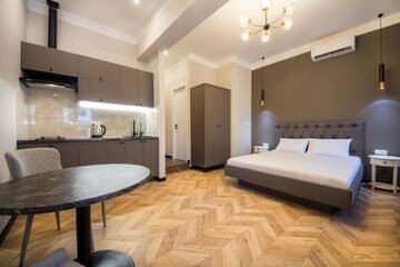 Фото номера Апартаменты — ул. Малая Житомирская, 18 Апартаменты DayFlat Apartments Khreschatyk г. Киев 3