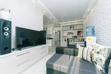 Фото номера Апартаменты Делюкс Апартаменты FlatRent Drahomanova 2a г. Киев 6