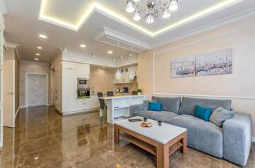 Фото номера Апартаменты Делюкс Апартаменты Royal Tower Olimpiyska г. Киев 47