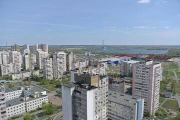 Фото номера Апартаменты Делюкс Апартаменты Panoramic view apartment Poznyaky г. Киев 41