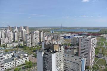 Фото номера Апартаменты Делюкс Апартаменты Panoramic view apartment Poznyaky г. Киев 20
