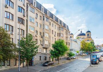 Фото номера Трехместный номер с ванной комнатой Апартаменты Apartment Triokhsviatytelskaya Street 3 г. Киев 10