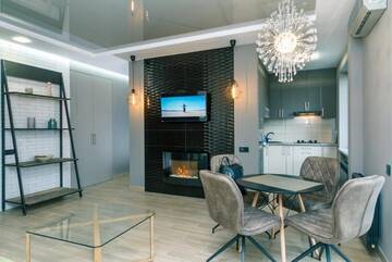 Фото номера Апартаменты Делюкс — бульвар Леси Украинки, 24 Апартаменты Tomas apartments г. Киев 4