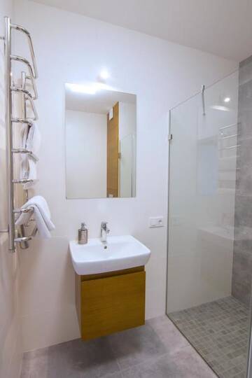 Фото номера Апартаменты Делюкс Апартаменты ЖК Хофман 220 г. Киев 43
