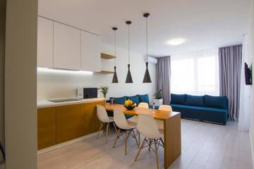 Фото номера Апартаменты Делюкс Апартаменты ЖК Хофман 220 г. Киев 49