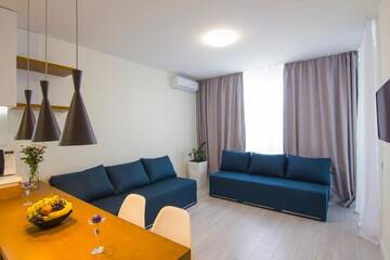 Фото номера Апартаменты Делюкс Апартаменты ЖК Хофман 220 г. Киев 47