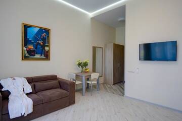 Фото номера Апартаменты-студио с гидромассажной ванной Отель Summit Apart Hotel г. Киев 6