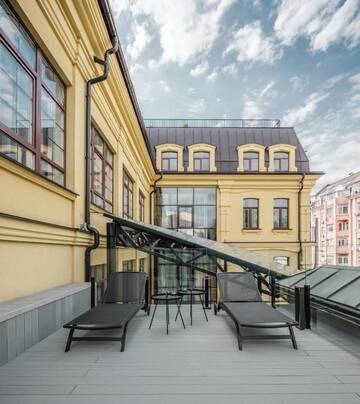 Фото номера Люкс с террасой Отель BURSA Hotel Kyiv г. Киев 5