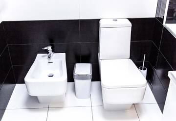 Фото номера Улучшенные апартаменты Апартаменты The best apartment in Kiev Black &amp; White г. Киев 24