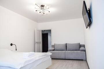 Фото номера Улучшенные апартаменты Апартаменты The best apartment in Kiev Black &amp; White г. Киев 30