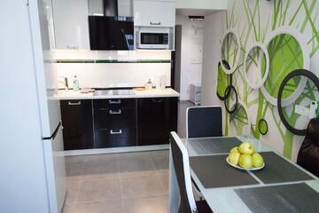 Фото номера Улучшенные апартаменты Апартаменты The best apartment in Kiev Black &amp; White г. Киев 9