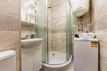 Фото номера Апартаменты с 1 спальней Апартаменты The best rest in this stylish, cozy apartament. г. Киев 54