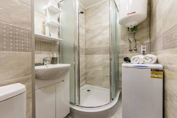 Фото номера Апартаменты с 1 спальней Апартаменты The best rest in this stylish, cozy apartament. г. Киев 12