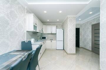 Фото номера Апартаменты с 2 спальнями Апартаменты 2 bedroom, Osokorki metro 3 minutes, not smoked г. Киев 14