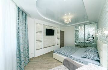 Фото номера Апартаменты с 2 спальнями Апартаменты 2 bedroom, Osokorki metro 3 minutes, not smoked г. Киев 28