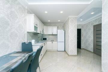 Фото номера Апартаменты с 2 спальнями Апартаменты 2 bedroom, Osokorki metro 3 minutes, not smoked г. Киев 39