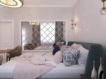 Фото номера Апартаменты с 2 спальнями Апартаменты Luxury Apartment in Obolon Residences г. Киев 43